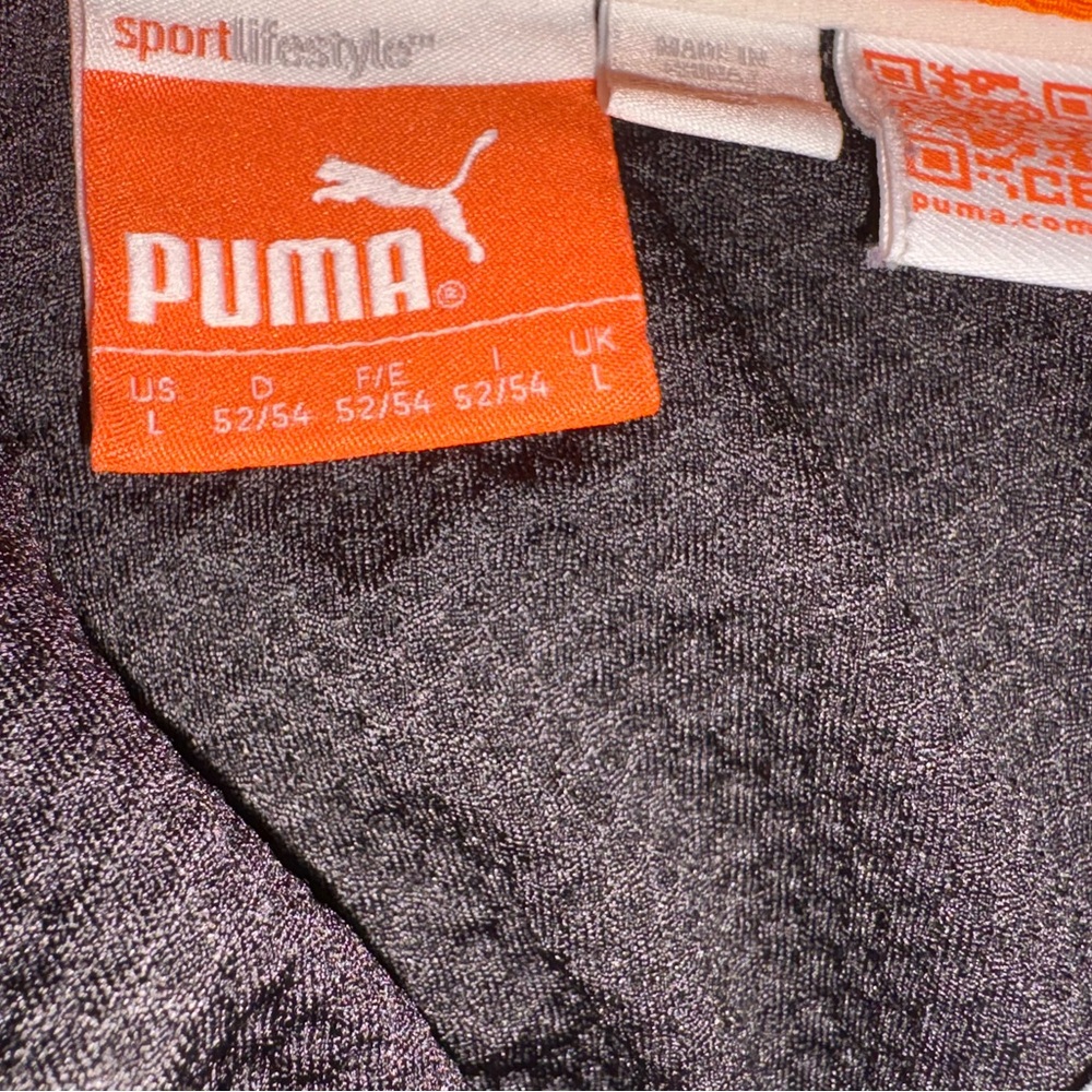 Flashy Puma Men's Multicolor Striped Polo Shirt - Picture 2 of 3